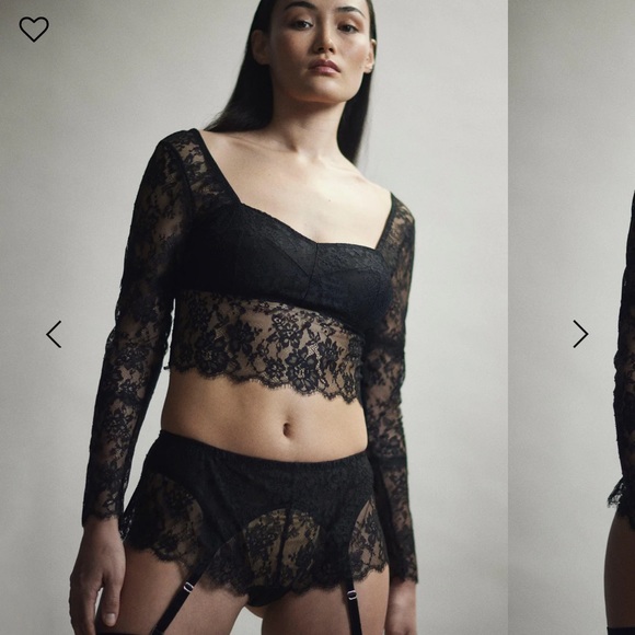 🖤 Hanky Panky After Midnight Black lace bralette with ribbon tie - Picture 12 of 16